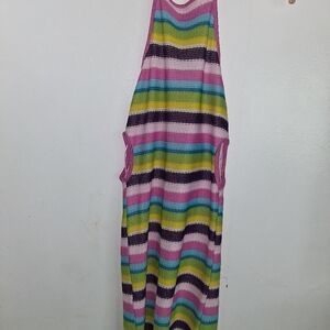 Bershka Colorful Striped Mini Dress